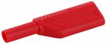 109538 Wtyk banan bezp. 4mm do poł. wież. LAS S WS-R 24A  czerwony