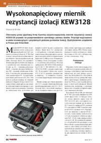 Wysokonapiciowy miernik rezystancji izolacji KEW3128