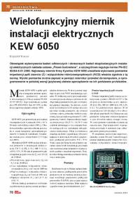 Wielofunkcyjny miernik instalacji elektrycznych KEW6050