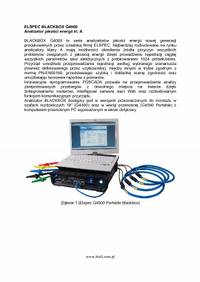 ELSPEC BLACKBOX G4000 Analizator jakosci energii kl. A